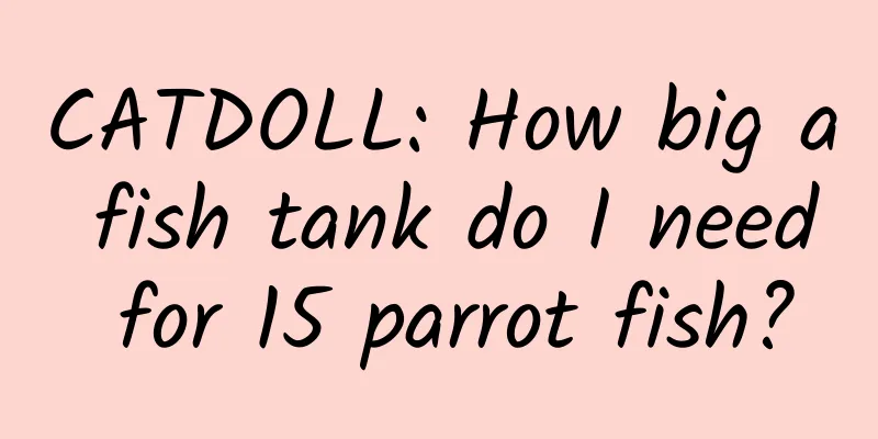 CATDOLL: How big a fish tank do I need for 15 parrot fish?