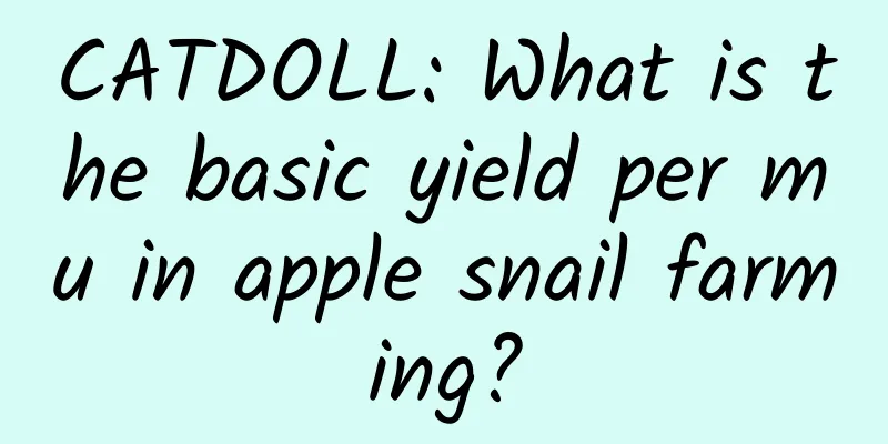 CATDOLL: What is the basic yield per mu in apple snail farming?