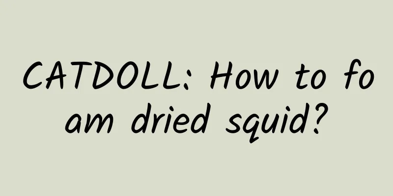 CATDOLL: How to foam dried squid?