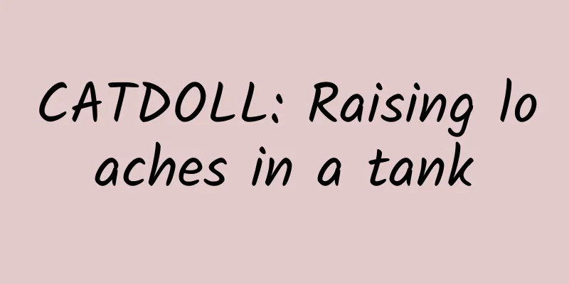 CATDOLL: Raising loaches in a tank