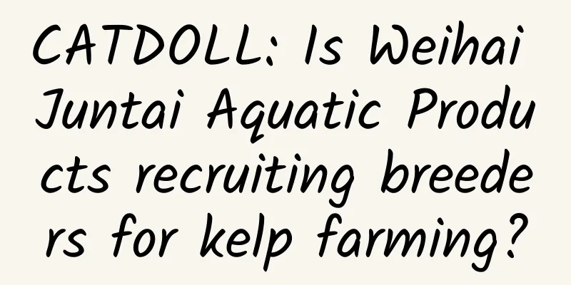 CATDOLL: Is Weihai Juntai Aquatic Products recruiting breeders for kelp farming?