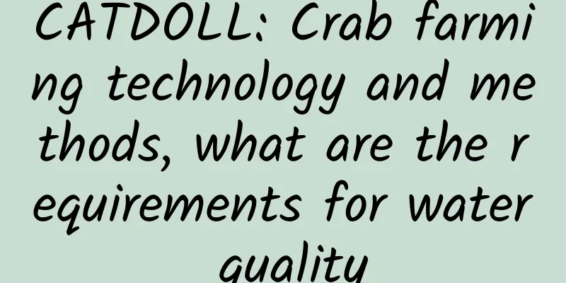 CATDOLL: Crab farming technology and methods, what are the requirements for water quality