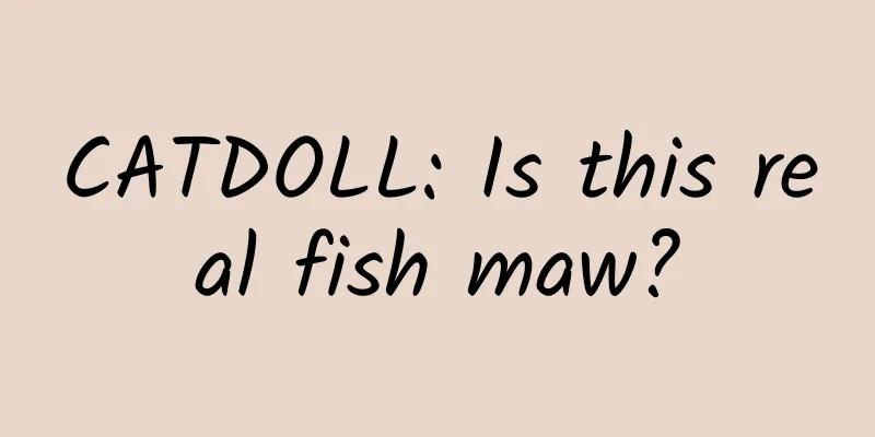 CATDOLL: Is this real fish maw?