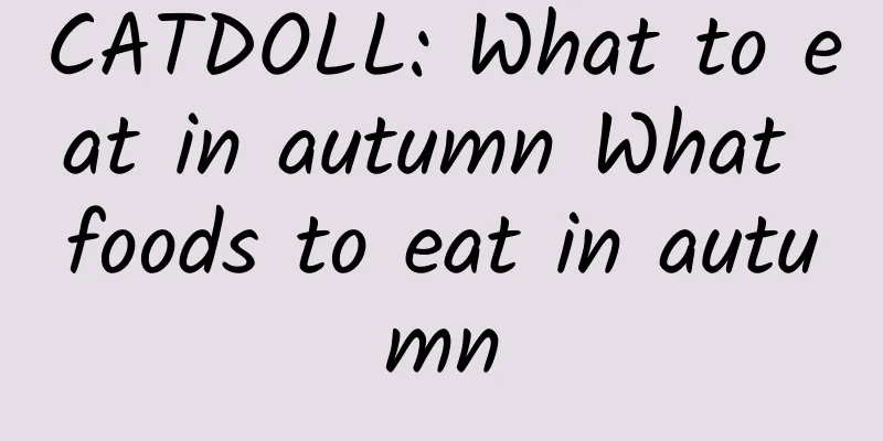 CATDOLL: What to eat in autumn What foods to eat in autumn