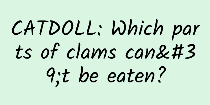 CATDOLL: Which parts of clams can't be eaten?