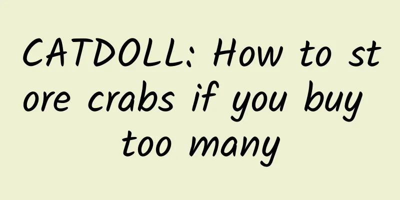 CATDOLL: How to store crabs if you buy too many