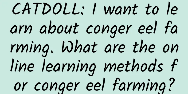 CATDOLL: I want to learn about conger eel farming. What are the online learning methods for conger eel farming?