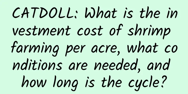CATDOLL: What is the investment cost of shrimp farming per acre, what conditions are needed, and how long is the cycle?