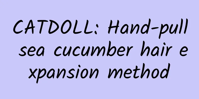 CATDOLL: Hand-pull sea cucumber hair expansion method