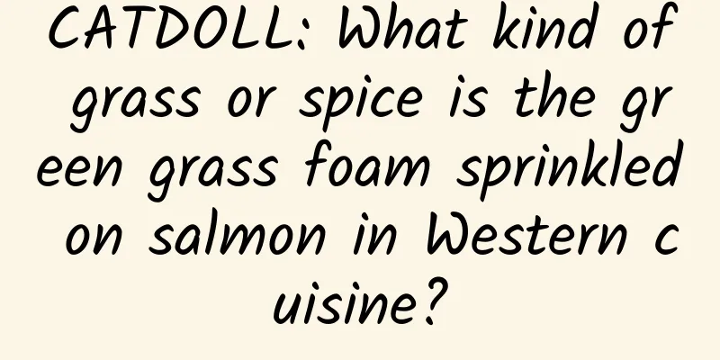 CATDOLL: What kind of grass or spice is the green grass foam sprinkled on salmon in Western cuisine?