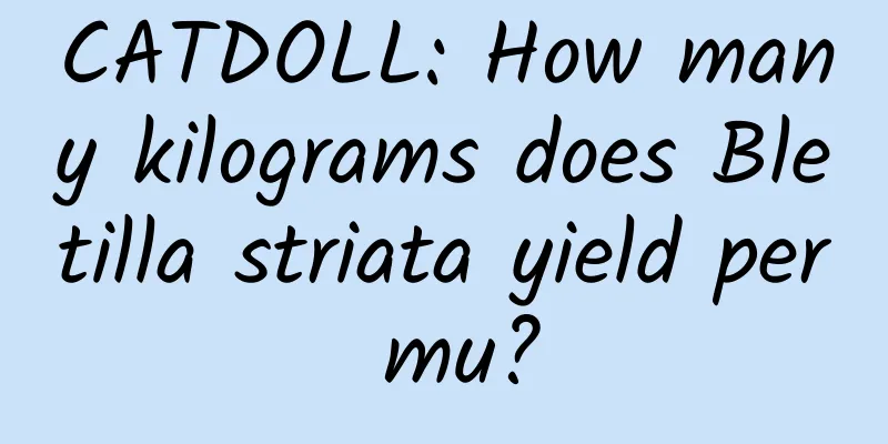 CATDOLL: How many kilograms does Bletilla striata yield per mu?