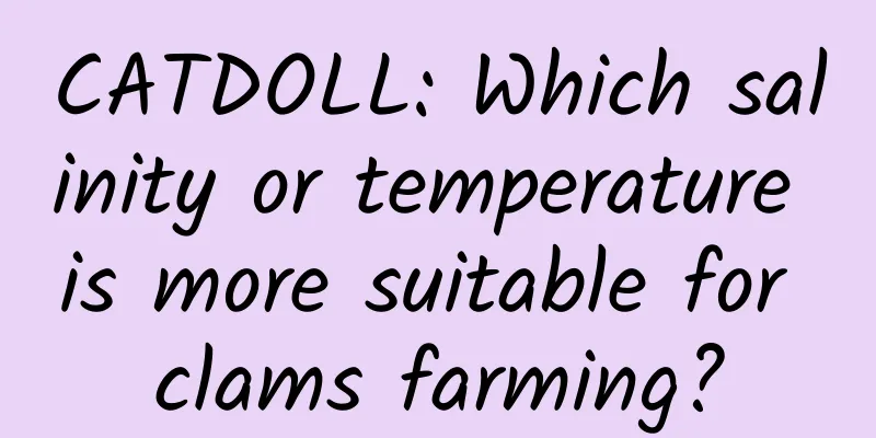CATDOLL: Which salinity or temperature is more suitable for clams farming?