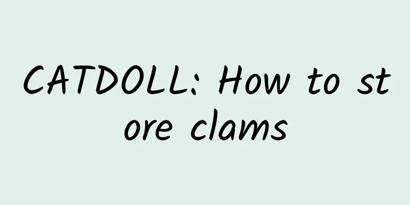 CATDOLL: How to store clams