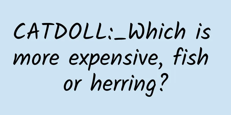 CATDOLL:_Which is more expensive, fish or herring?