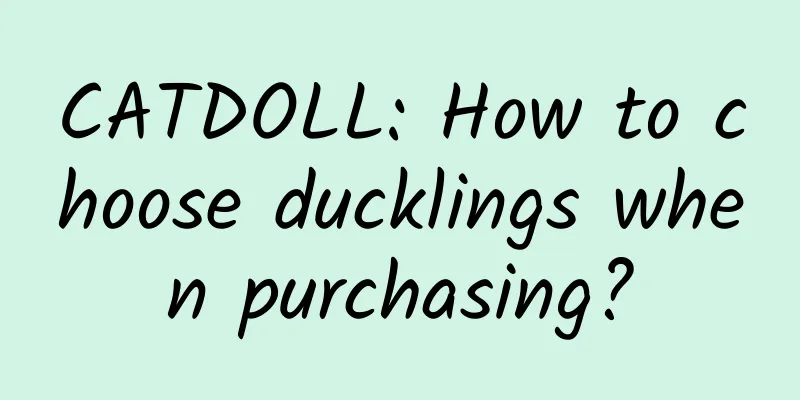 CATDOLL: How to choose ducklings when purchasing?